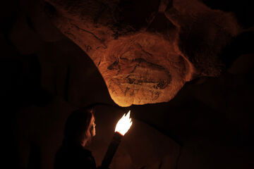 Visites guidées à la torche à la Grotte Chauvet 2 Ardèche