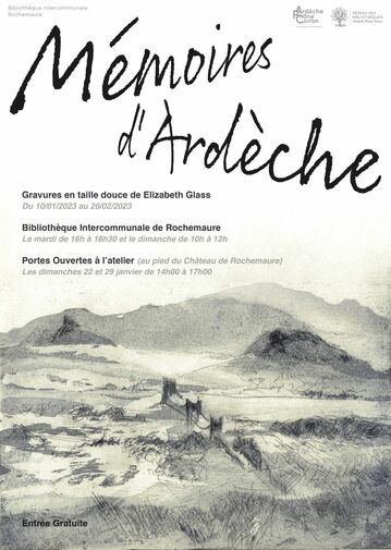 Photo Exposition Mémoires d'Ardèche à la bibliothèque de Rochemaure