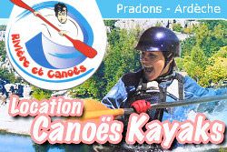 Rivière et Canoës